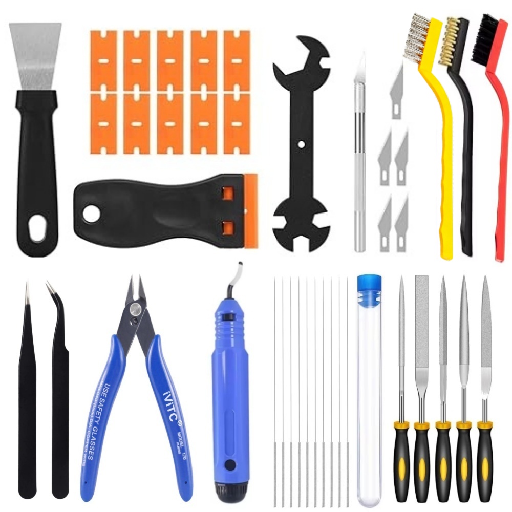 3D Printing File Free - 40 Buah Alat Printer 3D, Pengikis,