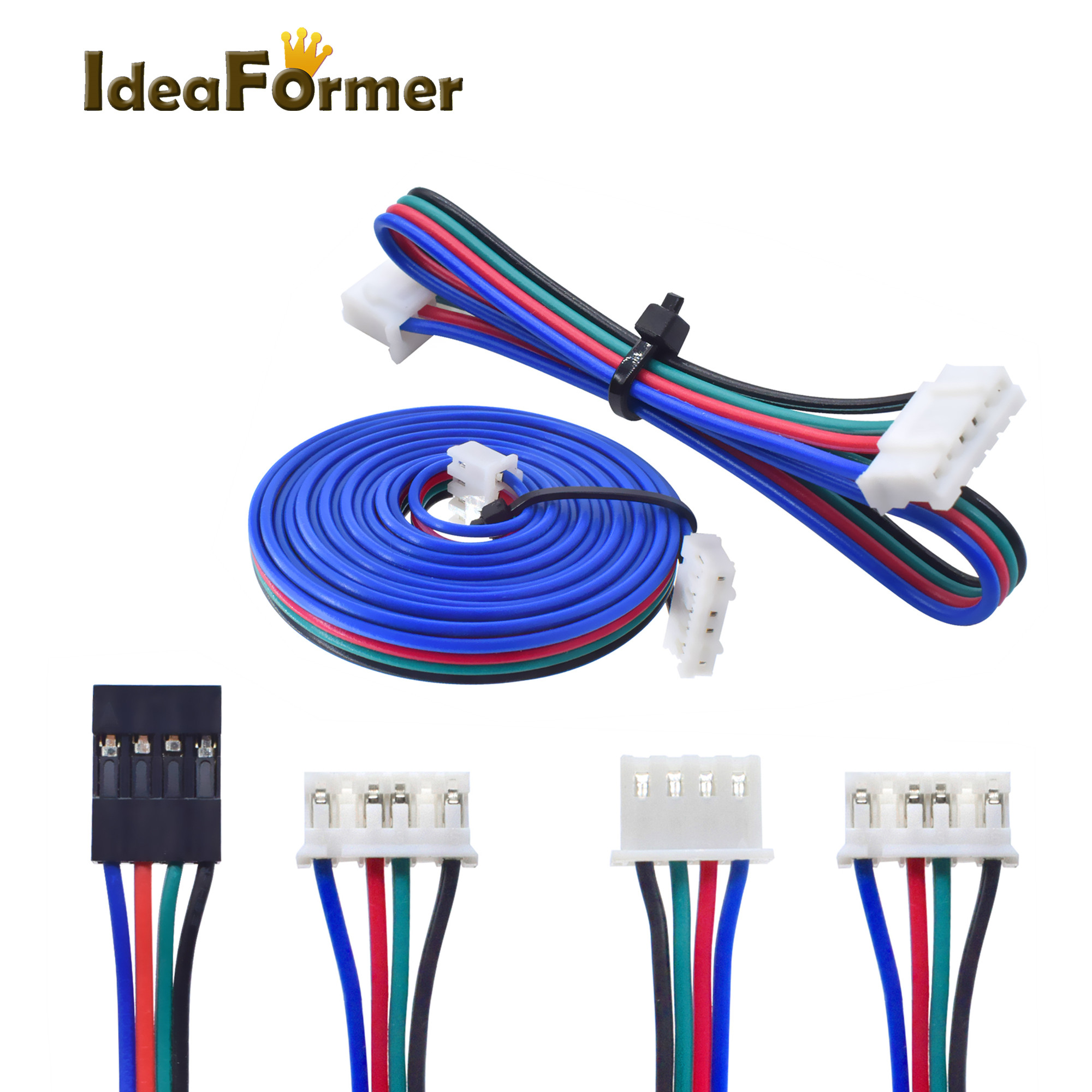 3D Printer Cable Chain - 1 Buah Kabel Motor Stepper 10Cm/50Cm/100Cm/150Mm