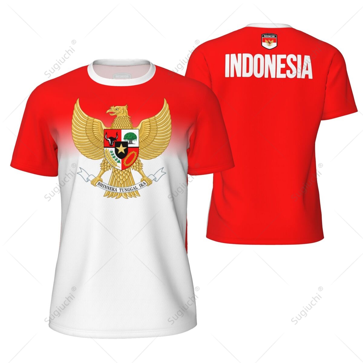 3D Printing Indonesia - Kaus jaring olahraga bendera Indonesia untuk