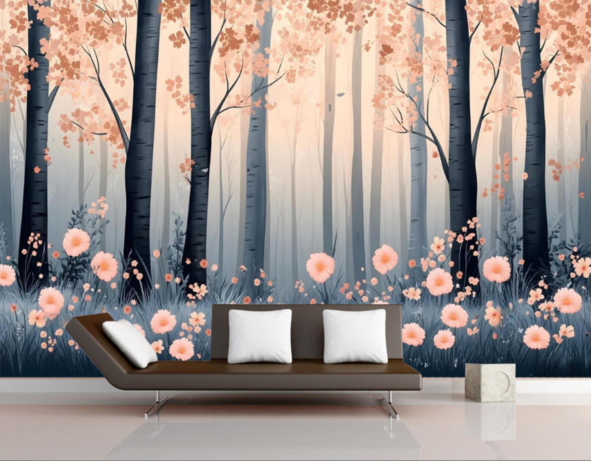 3D Printing Heat Resistant Material - Wallpaper Hutan Hijau Kustom untuk Dekorasi