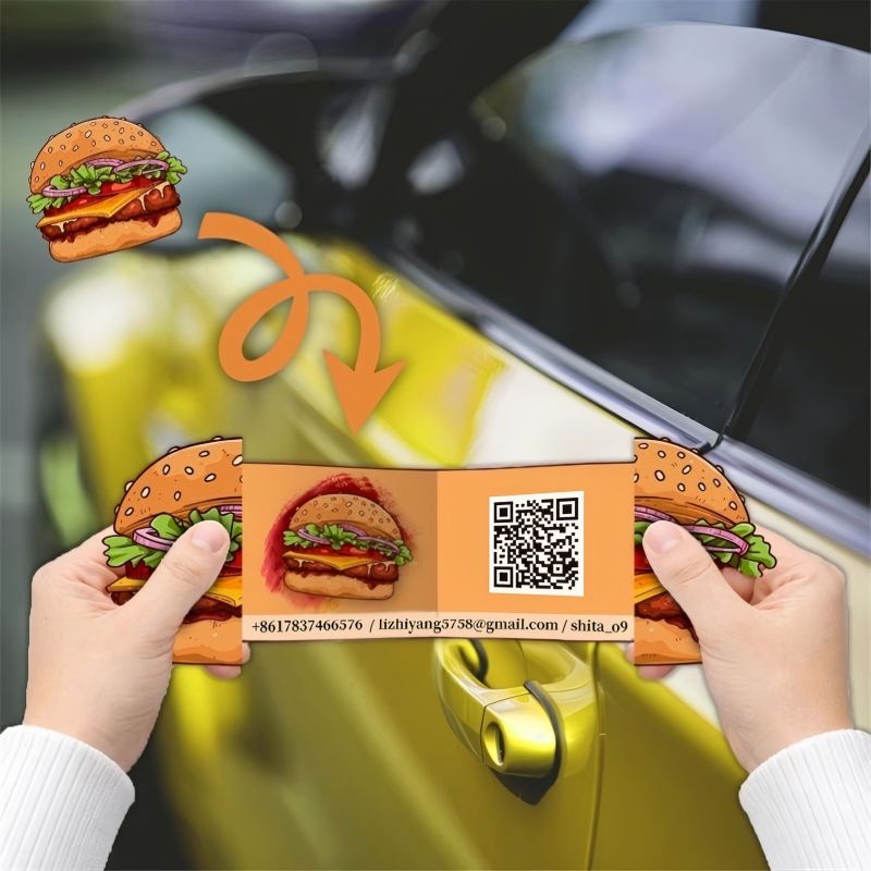 3D Printing Qr Code - Templat Kartu Nama 3D Pop-up Kustom,