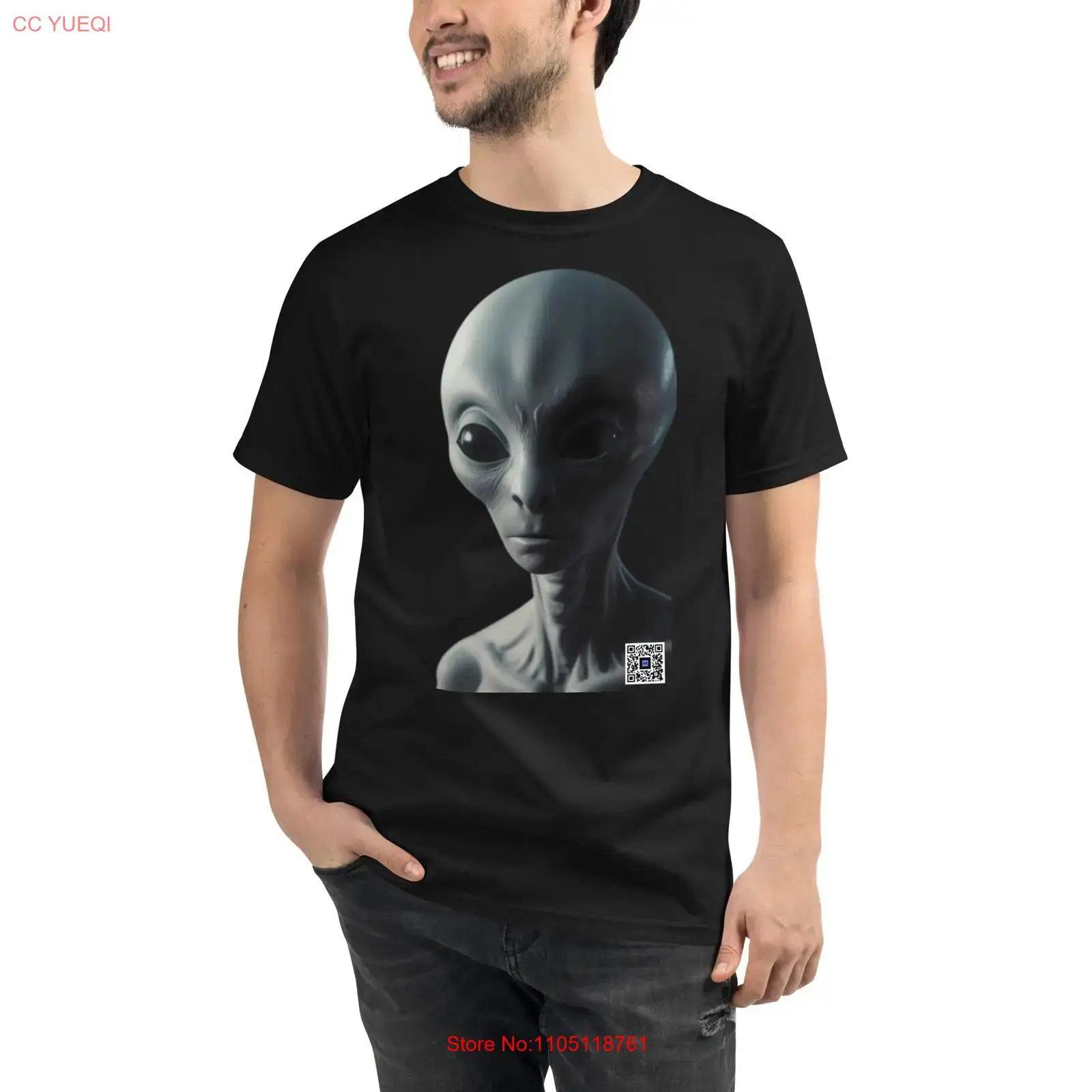 3D Printing Qr Code - Kaos Alien Organik dengan kode QR