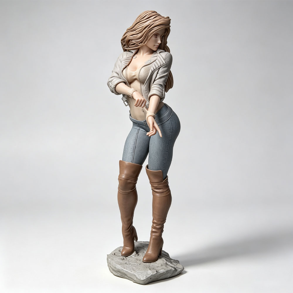 3D Printing Nyc - 1/24 Karakter wanita modis yang realistis,
