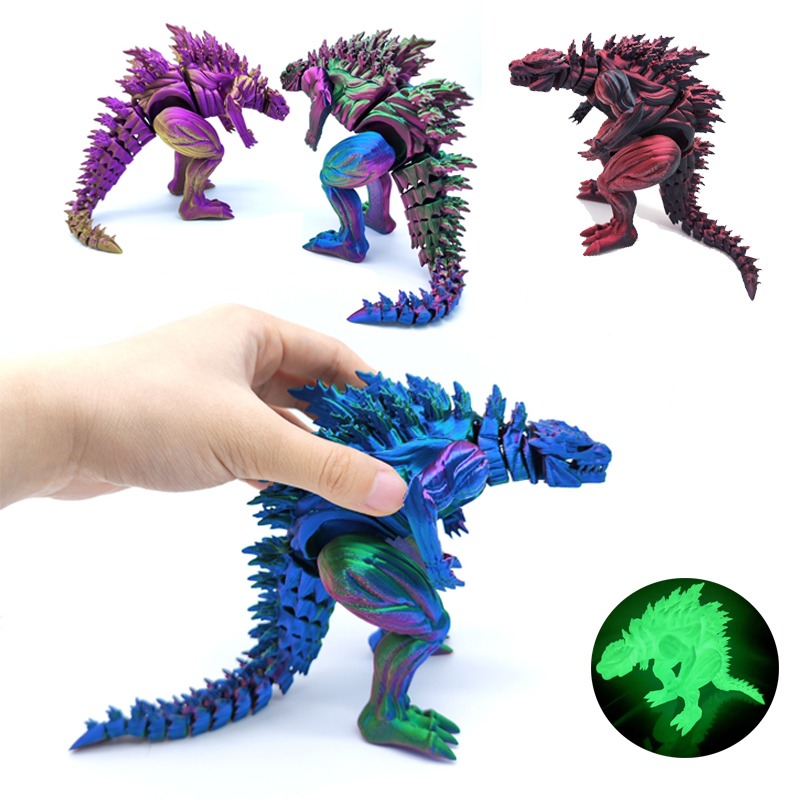 3D Printing Examples - Mainan Mini Figur Aksi Dinosaurus Otot