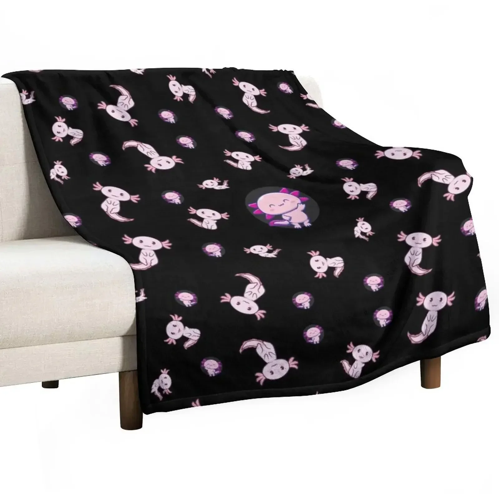 3D Printing Question - i axolotl questions Throw Blanket Selimut