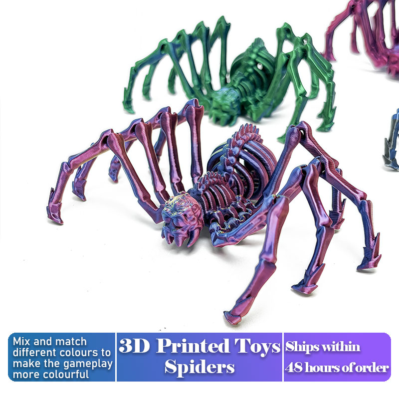 3D Printing Household Items - Model Laba-laba 3D Cetak Artikulasi, Ornamen