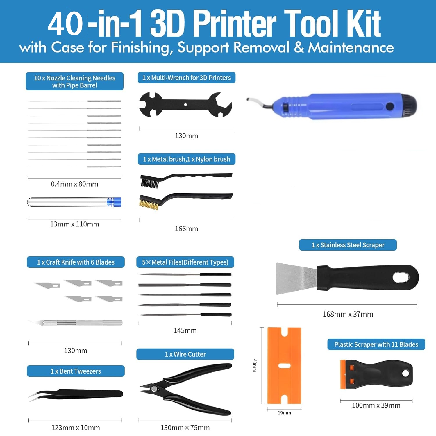 40 Buah Alat Printer 3D, Pengi - 3D Printing File Free ulasan dan harga