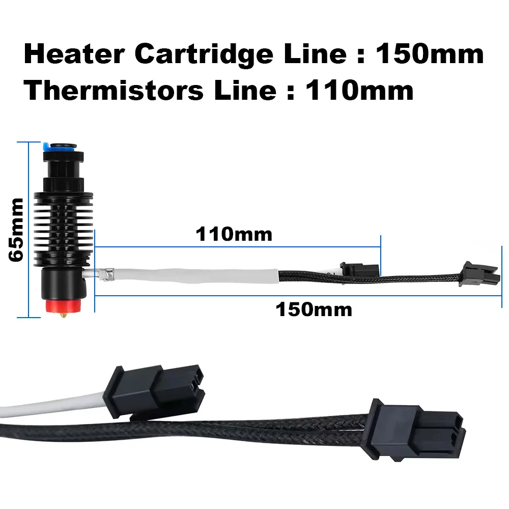 Kit Hotend E3D yang Ditingkatk - Ender 3 Upgrade Kit ulasan dan harga