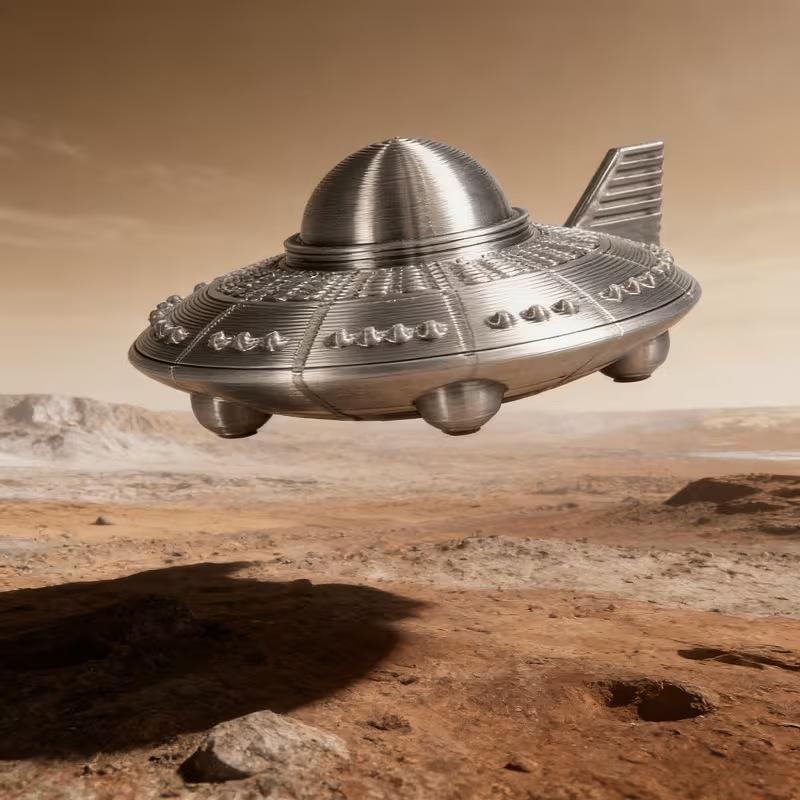 Patung UFO Cetak 3D Ornamen Pe - 3D Printing Nyc ulasan dan harga