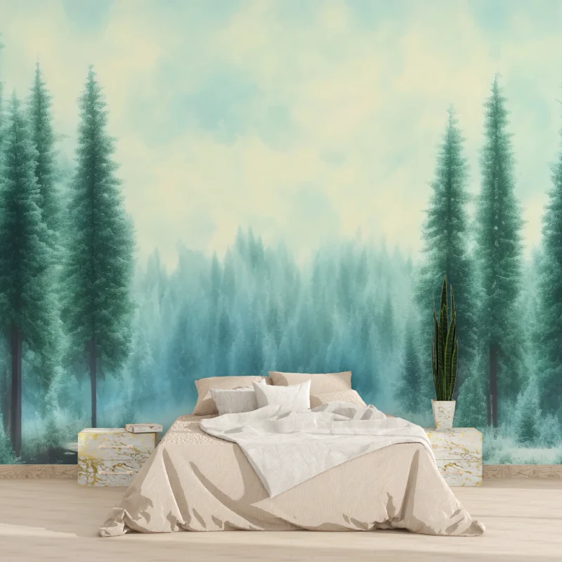 Wallpaper Hutan Hijau Kustom u - 3D Printing Heat Resistant Material ulasan dan harga