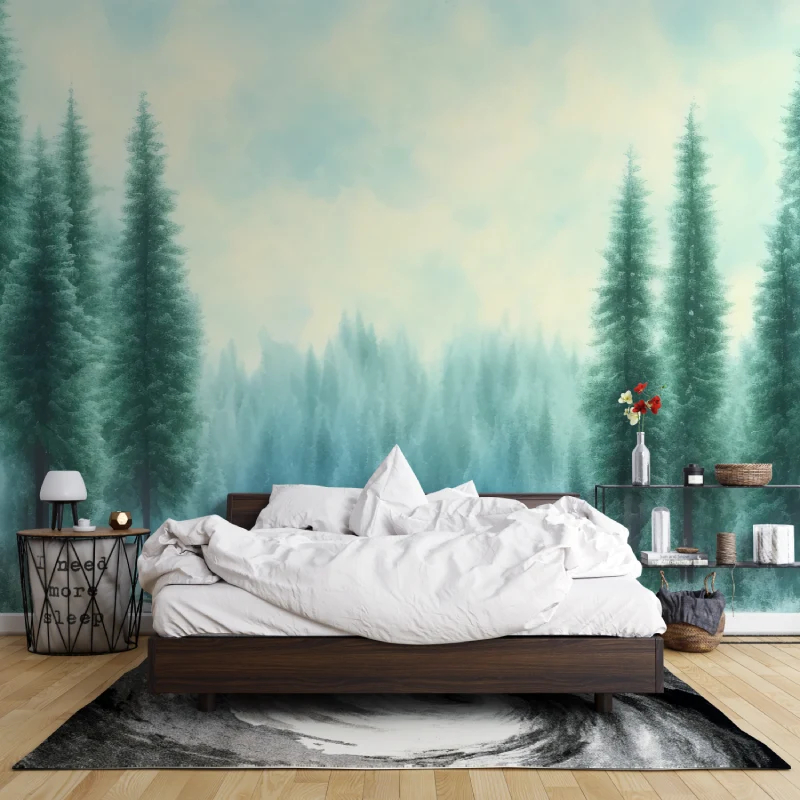 Wallpaper Hutan Hijau Kustom u - 3D Printing Heat Resistant Material ulasan dan harga