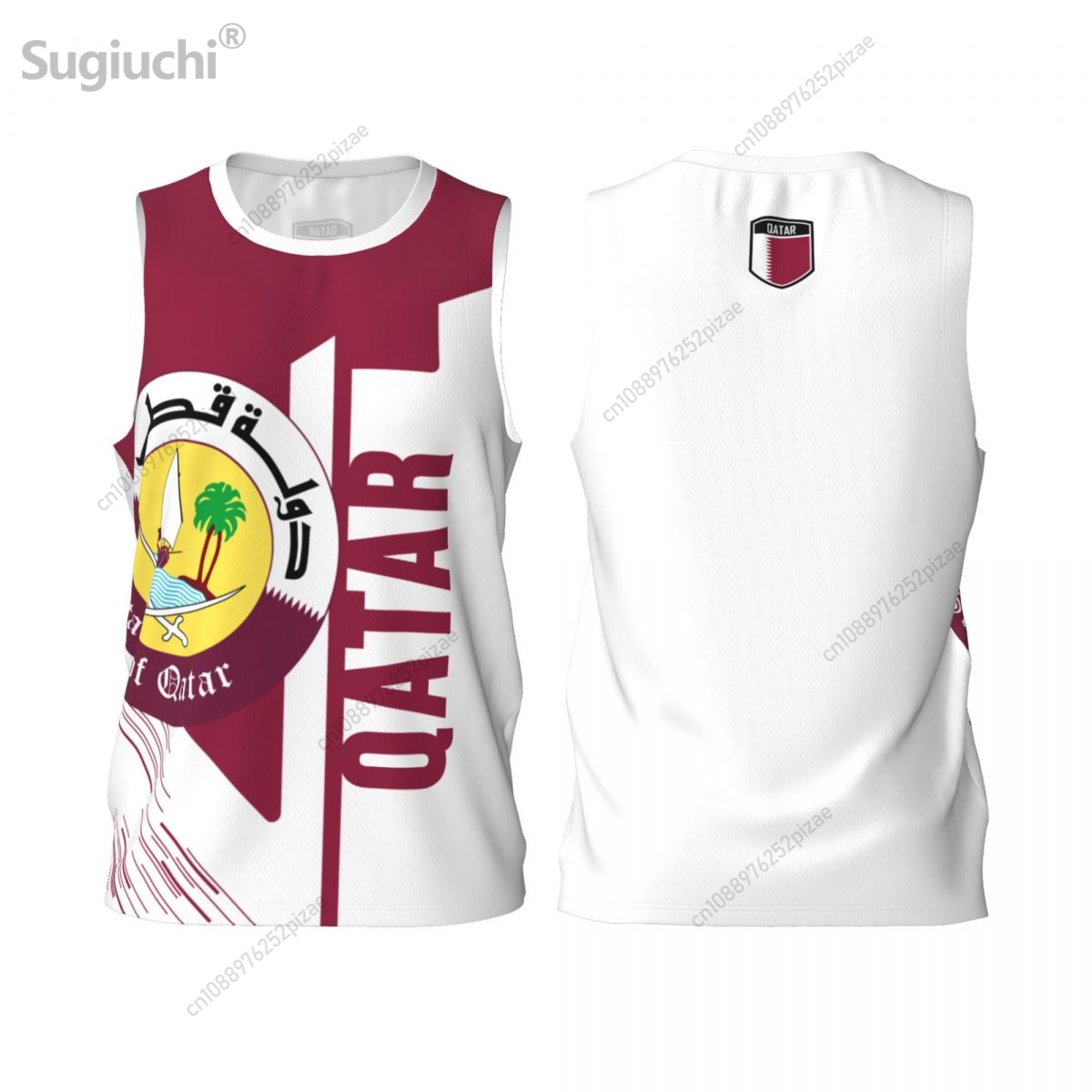 Kaos Olahraga Bendera Qatar 3D - 3D Printing Qatar ulasan dan harga