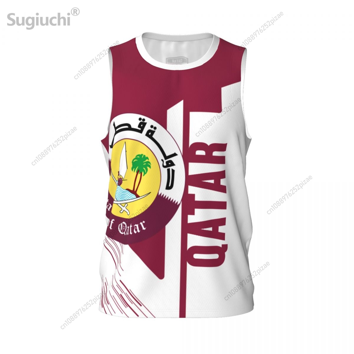 Kaos Olahraga Bendera Qatar 3D - 3D Printing Qatar ulasan dan harga