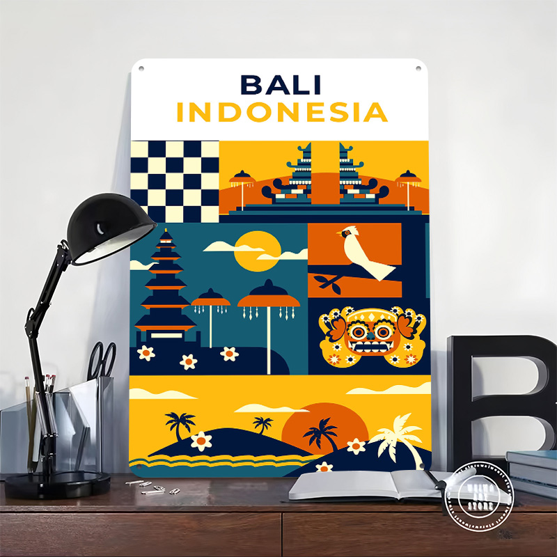 Poster Cetak Tekstur 3D Bali I - 3D Printing Indonesia ulasan dan harga