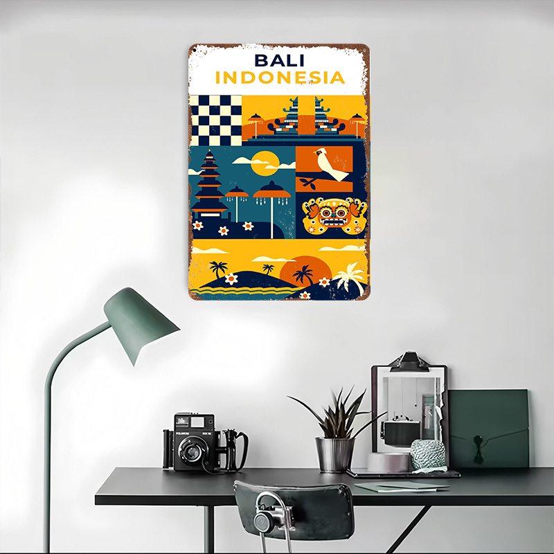 Poster Cetak Tekstur 3D Bali I - 3D Printing Indonesia ulasan dan harga