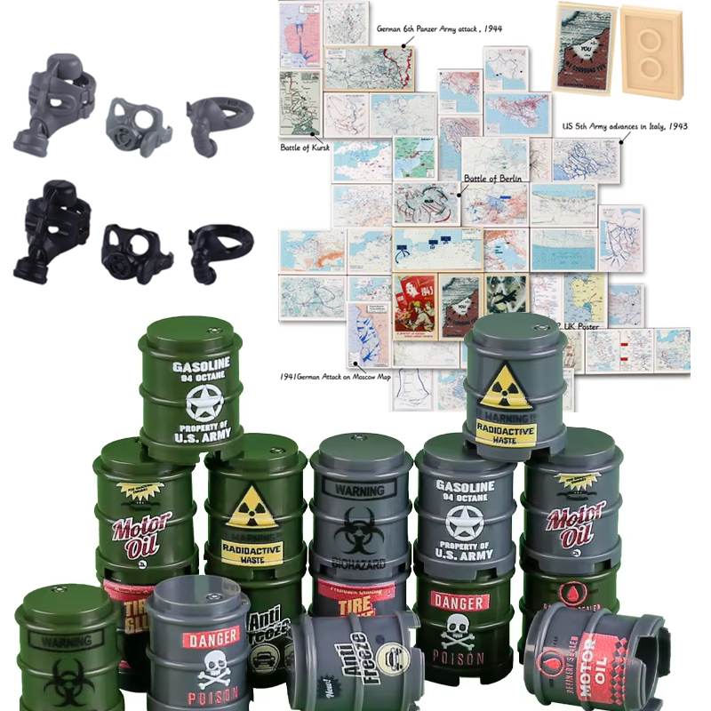 Blok Bangunan Militer 3D Peman - 3D Printing Lego Bricks ulasan dan harga