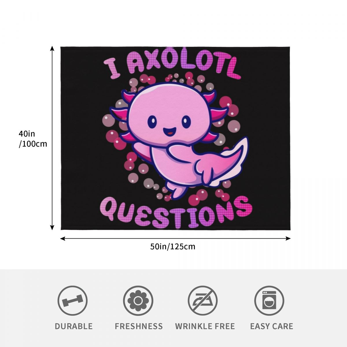 i axolotl questions Throw Blan - 3D Printing Question ulasan dan harga
