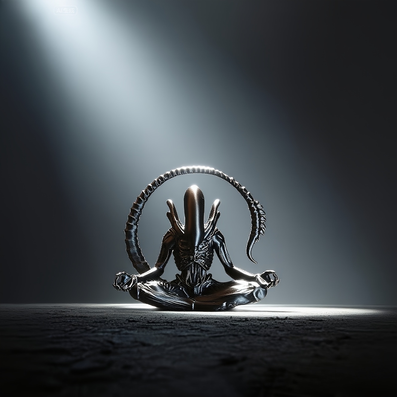 Patung Alien Meditasi Cetak 3D - 3D Printing Household Items ulasan dan harga