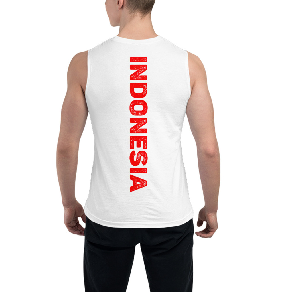 Kaos Tanpa Lengan Bendera Indo - 3D Printing Indonesia ulasan dan harga
