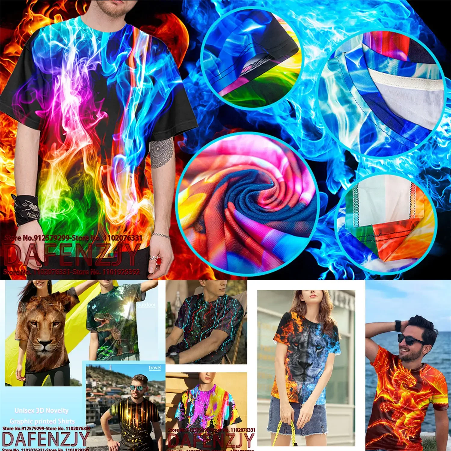 Kaos Pria Custom Foto Musim Pa - 3D Printing Foto ulasan dan harga